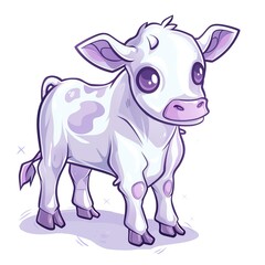 Cow ghost fantasy animal cartoon isolated whitebackground