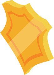 Golden shield glowing with power and protection, representing strength and security