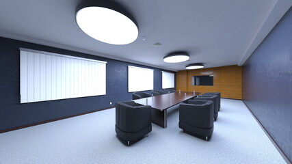 会議室　3DCGレンダリング