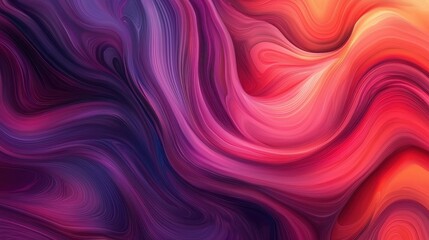 Obraz premium Abstract Swirling Purple and Red Liquid Background