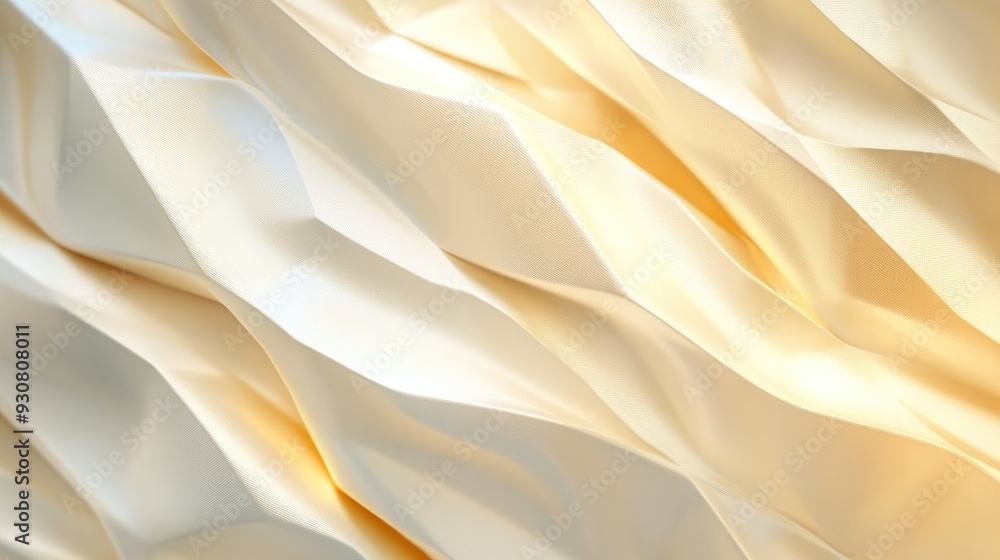 Poster abstract golden white background with a sleek diamond pattern, creating a luxurious and elegant desi