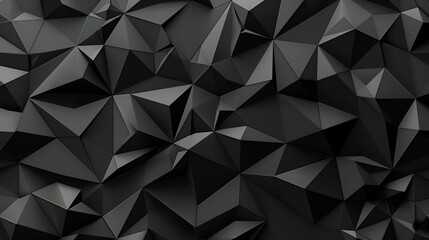 Dark, polygon-based, abstract geometric background