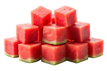 slices of watermelon on transparent background png