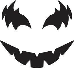 Scary Face, Halloween Pumpkin Face, smiley face