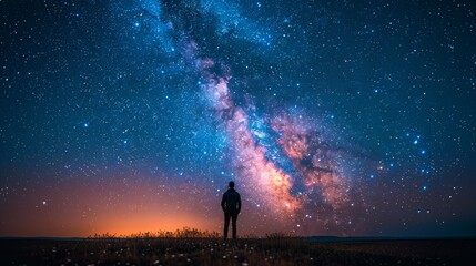 Obraz premium Milky Way in the night sky