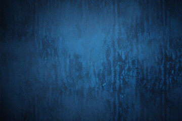 Obraz premium Black dark azure cobalt sapphire blue abstract background. Color gradient. Geometric shape. Wave, wavy curved line. Rough grunge grain noise. Light neon metallic shine shimmer bright. Design 