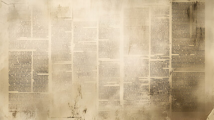 Fototapeta premium Close-Up Of Old Brown Paper Texture Background Old Newspaper background Close-Up Of Old Brown Paper Texture, Generative AI 
