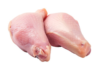 Chicken legs meat isolated on transparent background, clipping path, remove background, pen tool path, png background