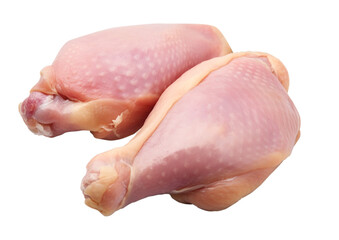 Chicken legs meat isolated on transparent background, clipping path, remove background, pen tool path, png background