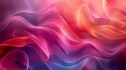 Obraz premium A vibrant, abstract wave pattern in shades of pink, purple, and orange.