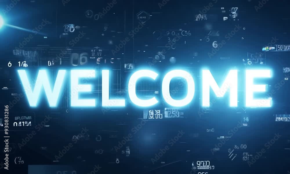 Poster welcome to the digital world of technology and innovation in 2023. generative ai