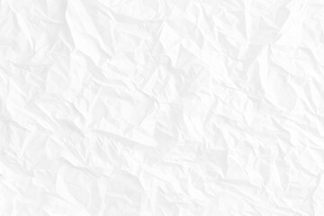 Obraz premium white crumpled paper background texture