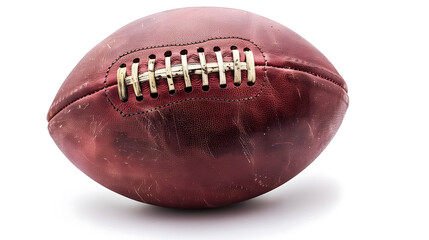 Classic American Football Isolated on White Background