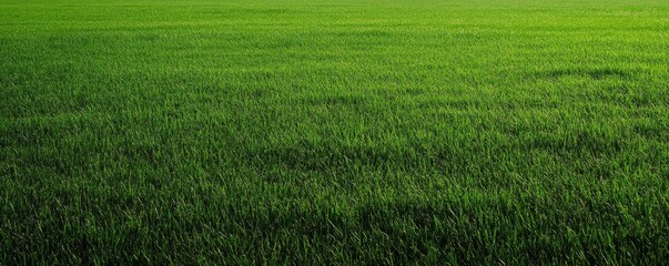 Expansive green grassy field in high-resolution, showcasing a wide shot of lush vegetation and natural landscape.