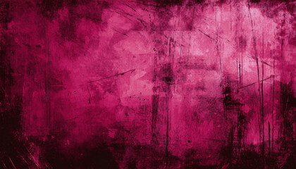 Obraz premium Grunge Pink Scratched Background Old Film Effect
