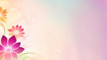 Fototapeta premium abstract floral background with flowers