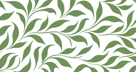 leaf seamless pattern background