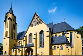 The striking Citykirche Porz St. Josef in Cologne was built in 1910 in the neo-Gothic style