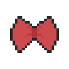 cute ribbon coquette pixel art