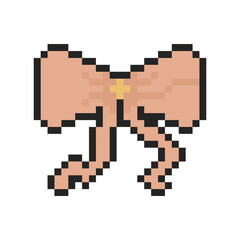 Obraz premium cute ribbon coquette pixel art
