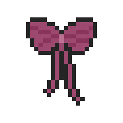 cute ribbon coquette pixel art