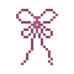 cute ribbon coquette pixel art