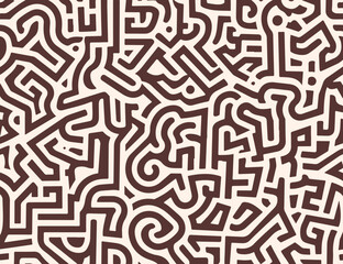 maze seamless pattern