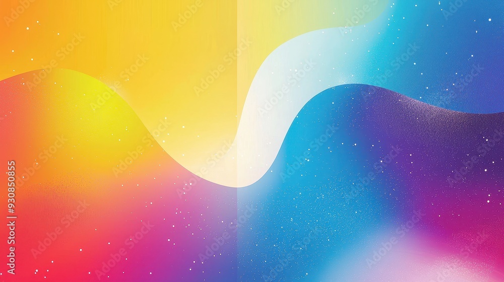 Poster abstract colorful gradient background with white dots