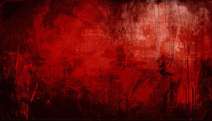 Obraz premium Grunge Red Scratched Background Old Film Effect