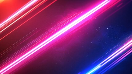 Abstract Neon Lights Background Pink Blue Purple Futuristic Glow