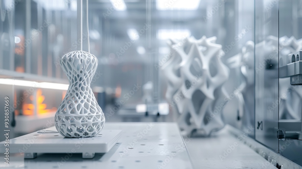 Poster 3d printer in action in a modern laboratory crafting the future with precision engineering