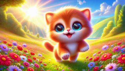 Fototapeta premium rotes Kätzchen