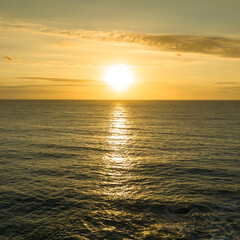 Balneario Camboriu in Santa Catarina. Taquaras Beach and Laranjeiras Beach in Balneario Camboriu. Aerial view in landscape. Square image