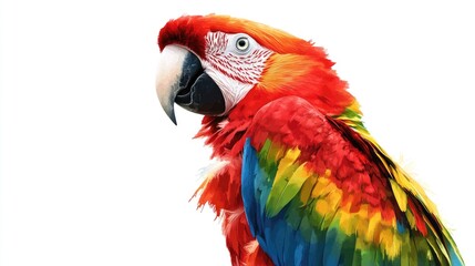 Naklejka premium Vivid Parrot Portrait