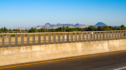 The Sutter Buttes behind Marysville