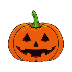 halloween pumpkin. high definition color vector