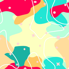 Pastel galaxy color vector art. Blue and red colorful galaxy background wallpaper. abstract seamless pattern