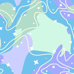 Pastel galaxy color vector art. Blue and red colorful galaxy background wallpaper. abstract seamless pattern