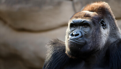 Obraz premium Close-Up of a Gorilla