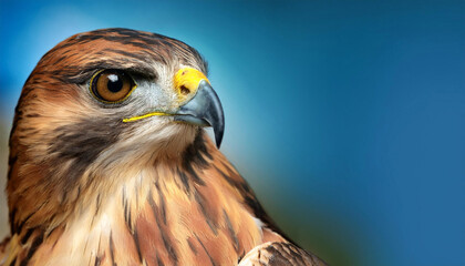 Naklejka premium Close-Up of a Hawk
