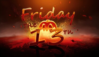 Friday the 13th Halloween Theme Background Image