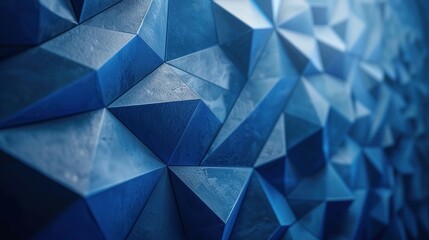 Abstract Blue Geometric Pattern
