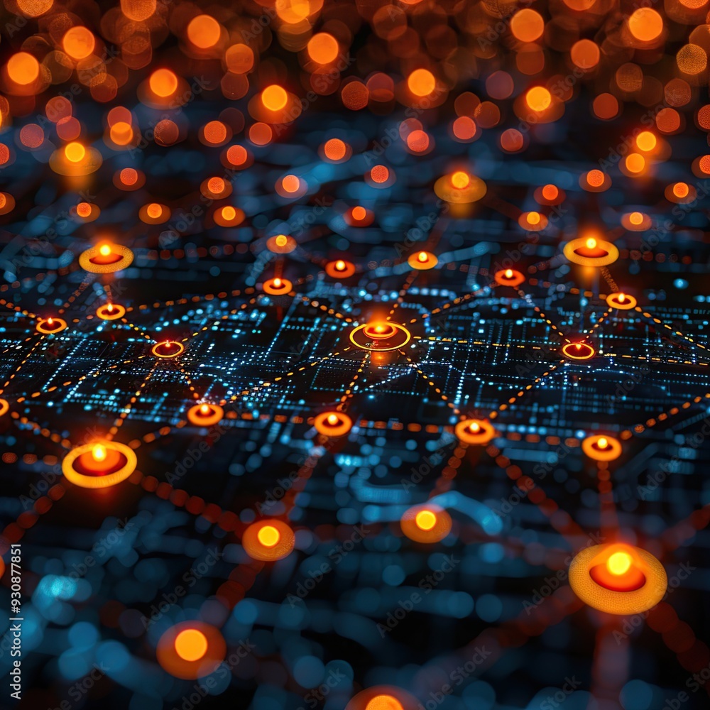 Poster abstract network connection