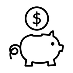 Piggy Bank icon template