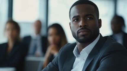 Fototapeta premium Professional Businessman with Intense Look