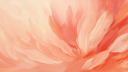 abstract and colorful artwork depicting pink and orange flowers on a pristine white background, highlighting their delicate charm.