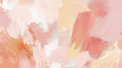 Fototapeta premium abstract and colorful artwork depicting pink and orange flowers on a pristine white background, highlighting their delicate charm.