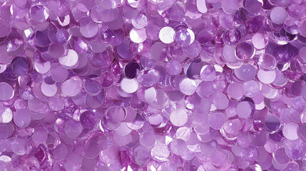 Obraz premium sparkling amethyst sequin texture with scattered lavender and silver accents