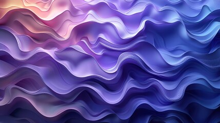 Obraz premium Abstract Purple and Blue Wavy Background