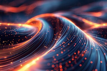 Obraz premium Abstract Spiral with Vibrant Colors